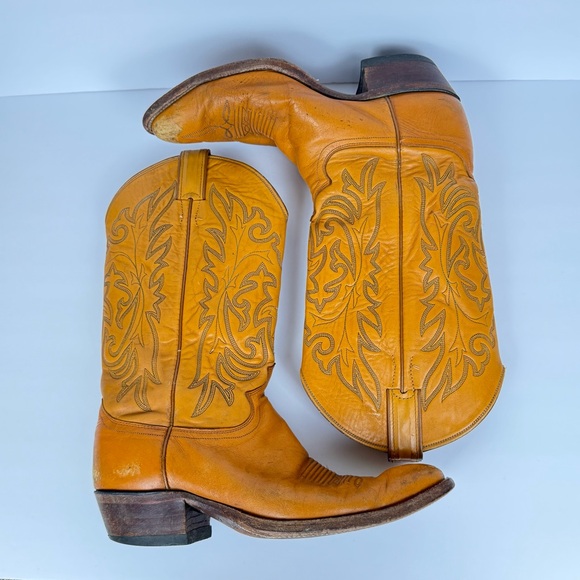 Justin Boots Tan Leather Western Boots main image 5